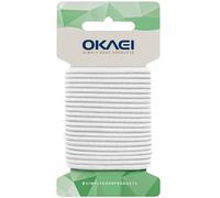 Corda Elastica Bianco OKAEI - 4mm x 5m - Alta Qualità, Resilienza e Versatilità per Teloni e Tessuti