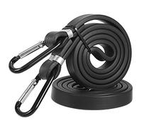 Corda Elastica con Ganci, 2pcs 100cm Cinghie Elastiche con Moschettone, Elastici Portapacchi, UNOLIGA Cinghie di Fissaggio, Cavi Elastici per Teloni Bicicletta Auto (Versione Rinforzata 1.1.2023)