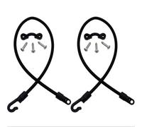 Corda elastica, confezione da 4 pezzi da 45,7 cm, con ganci in acciaio, corda elastica resistente per canoa zattera e accessori per riporre attrezzi (2 pezzi)