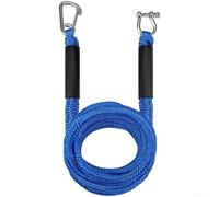 Corda elastica elastica per ancoraggio, 4,3 m, assorbe gli urti | Si estende da 2,1 m a 4,3 m, assorbe gli urti, previene danni alla barca, ideale per acque agitate, nucleo in polietilene