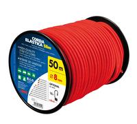 CORDA ELASTICA MULTIUSO PER TELONI TELI CAMION NAUTICA BOBINA 50MT Ø 8 mm ROSSO