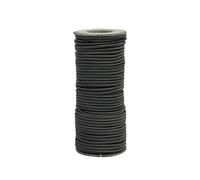 Corda Elastica Nero 3 mm X 30 m, Corde Elastiche Cavo Elastico Marino Corda Gomma per Teloni, Bagagli, Campeggio, Kayak, Lacci per Scarpe, Progetti Fai Da Te (Nero, 3MM X30M)