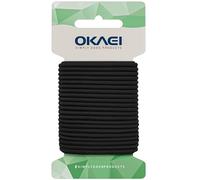 Corda Elastica Nero OKAEI - 3mm x 10m - Alta Qualità, Resilienza e Versatilità per Teloni e Tessuti
