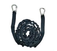 Corda elastica per barche di grado marino, 90 cm, con fibbie in acciaio inox, per ormeggio PWC e kayak, corda elastica per assorbire il movimento delle onde e tirare (nero)
