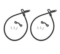 Corda elastica per canna da pesca per kayak, 2 pezzi, con lunghezza regolabile e occhielli in nylon resistente per un fissaggio sicuro sulle barche