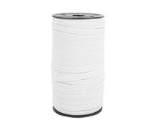 Corda Elastica Piatta 8mm, 100 Iarde Bobina Elastica per Cucito, Elastico Resistente per Abbigliamento, Maschere e Accessori