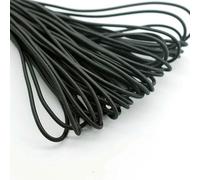 Corda elastica resistente da 1/2/3/4/5 mm, corda elastica bianca/nera, elastico per cucire indumenti, artigianato, accessori per cucire fai da te, nero, 1 m