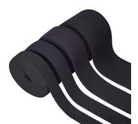 Corda Elastico Piatta Nera Bianca 3mm-75mm Per Cucito E Fai Da Te