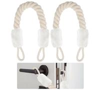 Corda Fermaporta di Sicurezza, Fermaporta di Corda, Corda Fermaporta di Sicurezza per Bambini, Protezione per le Dita, non si rompe più la porta, Bianco