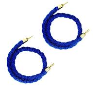 Corda for barriera di sicurezza Corda intrecciata in canapa, Corde for montanti VIP for il controllo della folla, Gallerie di musei, Teatri/(Gold Hook,200Cm/6.5Ft)