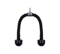 Corda for bicipiti e tricipiti, for trazioni, accessori for palestra domestica, attrezzatura for esercizi fitness, testa singola/doppia, 35 cm/70 cm/90 cm(Black 90cm double)