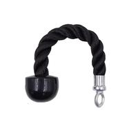 Corda for bicipiti e tricipiti, for trazioni, accessori for palestra domestica, attrezzatura for esercizi fitness, testa singola/doppia, 35 cm/70 cm/90 cm(Black single head)