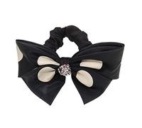 Corda for capelli con fiocco grande a pois all-match Anello for capelli Fascia elastica for capelli da donna coreana Accessori for capelli Corda for capelli