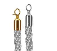 Corda for imbracatura in nylon da 2 pezzi 1,5 m for colonna della coda di saluto, colonna di portineria di benvenuto dell'hotel, corda intrecciata in nylon for guardrail a testa tonda Per Teatri(Gray)