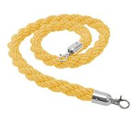 Corda for montanti intrecciata - Divisore for code for il controllo della folla - Ideale for eventi, hotel, concerti e teatri, 1 pezzo(Yellow,1m/3.3ft/39inch)