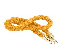 Corda for montanti sospesa lunga attorcigliata, barriera for funi di controllo della folla for carichi pesanti/linea di coda, for sale teatri musei/(Yellow,Length 1M/3.3Ft/39In)