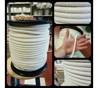 Corda Fune Cotone 10mm X 100mts Capoeira Bestiame Agricoltura Corda Natura