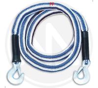 Corda Fune Elastica Estensibile Cinghia Cavo Da Traino Auto Con 2 Ganci 4 mt max