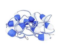 Corda Galleggiante Divisoria for Piscina, Linea di Corsia Regolabile da 3,3 A 59,1 Piedi con 2 Ganci, Corda di Sicurezza Anti-Onda Blu E Bianca(18m/59.1ft)