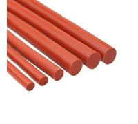 Corda in gomma piena Corda in plastica, Striscia di tenuta in gomma siliconica rossa, diametro 1-20 mm, 1 metro(Diameter 3.5mm x1M)