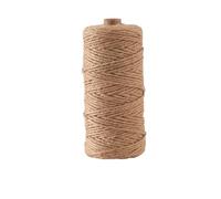 Corda in iuta naturale da 2 mm per ornamenti, artigianato, cucito, artigianato fatto a mano, regali, giardinaggio, decorazioni per matrimoni e feste. (500M)