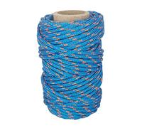 Corda in poliestere 3mm * 25m. Spago Paracord. Cordone per Esterno, Lavori Manuali. Blu con Arancione