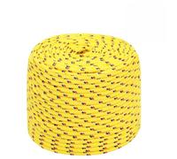 Corda in sisal per arrampicata, corda per ormeggio, corda per barche, colore giallo, 6 mm, 100 m, in polipropilene, per giardino, fai da te, decorazione, fasciatura e campeggio