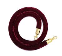 Corda in velluto bianco, barriera per il controllo della folla per eventi, grandi aperture e code, corda in velluto di alta qualità (colore 7, lunghezza 120 cm)