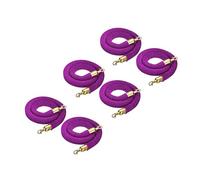 Corda in Velluto da 1,5 m con moschettoni - Elegante barriera per la Gestione delle Code e Il Controllo della Folla. Paletto in Velluto da 90 cm per spazi Commerciali ed Eventi.