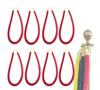 Corda in velluto rosso per il controllo della folla, corda da appendere per appendere pali da 3 m, 2,4 m, 1,8 m, 1,2 m, 0,6 m e 0,3 m, barra di sicurezza per code per matrimoni, hotel, eventi, feste