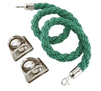 Corda intrecciata a parete per controllo della folla, per appendere le bevande, con ganci, divisore per coda per montanti ed elegante soluzione di gestione della linea