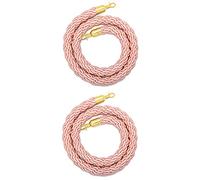 Corda intrecciata da 2 pezzi for concerti di laurea, corde for tappeti for il controllo della folla for supporto for montanti VIP, corda in canapa for barriera di sicurezza/(Pink,2.5M/8.2Ft)