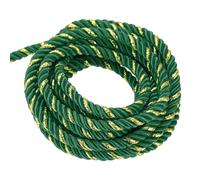 Corda intrecciata in corda intrecciata da 16 iarde, 5 mm, verde scuro e oro