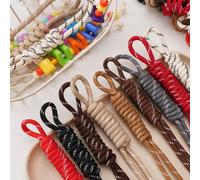 Corda intrecciata in poliestere spessa 5 mm, corda colorata da 5 m, ideale per artigianato macramè e progetti fai-da-te - disponibile in nero, blu, rosso, rosa, verde, bianco, giallo, azzurro, arancio