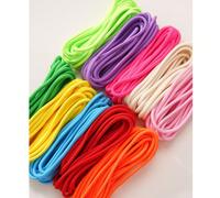 Corda intrecciata in poliestere spessa 5 mm, corda monocromatica lunga 5 m, ideale per artigianato macramè e progetti fai-da-te - disponibile in nero, blu, rosso, rosa, verde, bianco, giallo, azzurro,