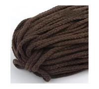 Corda intrecciata per macramè, Corda di cotone da 5 mm, 25 iarde, multicolore(14 Coffee)