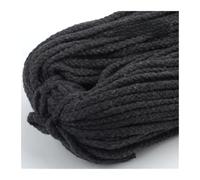 Corda intrecciata per macramè, Corda di cotone da 5 mm, 25 iarde, multicolore(23 Dark Gray)