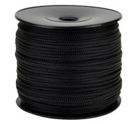 Corda intrecciata Polypro nera Ø 1,5 mm Bobina 100 m - Corda esterna, corda fai da te, corda fai da te, nero