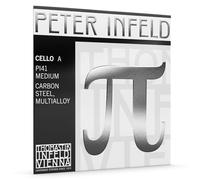 Corda La Thomastik Peter Infeld per violoncello 4/4 Medium Anima in acciaio al carbonio, avvolta in Multi Alloy - PI41