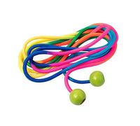 Corda lunga arcobaleno da 5 m con impugnatura a sfera in legno, Speed Skipping, corde per saltare per migliorare la coordinazione, fitness, lunghezza regolabile, salto, outdoor, lunghezza regolabile