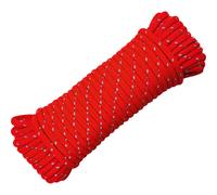 Corda multiuso riflettente in polipropilene 15 m x 4,8 mm rossa Rosso