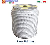 Corda Nautica Fune Rigida Nylon Bobina Cima Teli Teloni Treccia Barca Multiuso