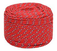Corda Nautica Rossa 8 mm 50 m in Polipropilene