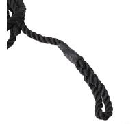 Corda Nylon 9.5mm 2M Trecciata Doppia per Barche Fenderi per ancoraggio All'abrasione Uso Marino per professionale(Black)