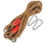 Corda Oscillante, Corda per la Oscillazione dell'albero Altalena con Fibbia di Collegamento da 1,8 M PE + Giardino Esterno in Metallo per Bambini con di Prolunga dell'amaca per Oscillazione