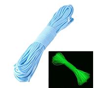 Corda Paracord 9 Trefoli Fluorescente 30m Resistente per Sopravvivenza Campeggio Escursionismo Pesca Arrampicata Outdoor Multifunzione Luminosa