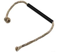 Corda per accendere il fuoco in canapa cerata con rivestimento impermeabile e manico ergonomico in alluminio per un'accensione affidabile in condizioni di bagnato