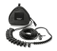 Corda per biancheria da viaggio - Corda per biancheria da riflettente di alta qualità, resistente alle intemperie, con pratica borsa per riporre oggetti, per camera d'albergo, da