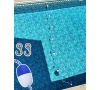 Corda per boa per piscina con galleggianti e ganci, divisorio regolabile per piscina, ideale per corse e sicurezza in piscina, da 6 a 30 m