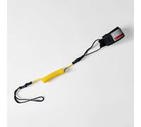 Corda per bodyboard da surf, corda a molla con cinturino da polso regolabile, anello a sgancio rapido e nodi di sicurezza per una presa sicura negli sport acquatici (giallo)